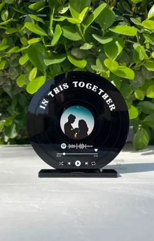 Valentines day item - vinyl record disc